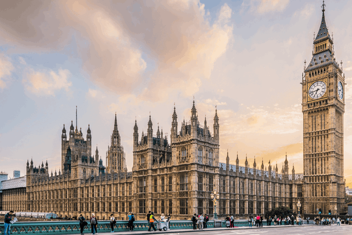 UK parliament in London Employment Rights Act 2025
